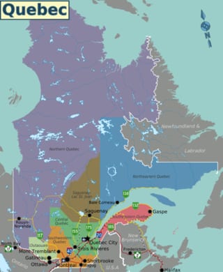Quebec Provincial Map